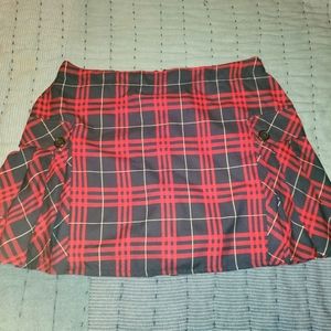Plaid mini skirt